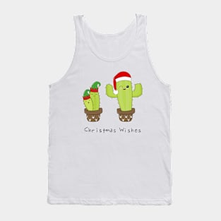 Santa and Elves Christmas Cacti Tank Top